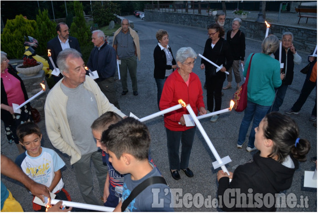 Prarostino :Fiaccolata al Cippo dei Martiri del Bric