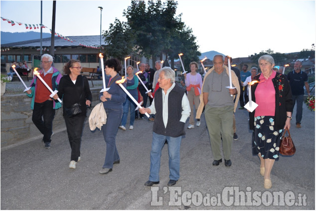 Prarostino :Fiaccolata al Cippo dei Martiri del Bric