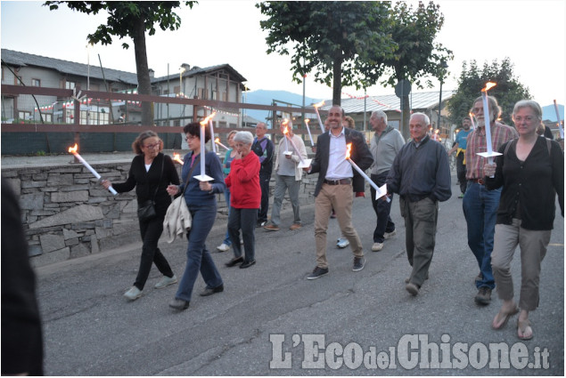 Prarostino :Fiaccolata al Cippo dei Martiri del Bric