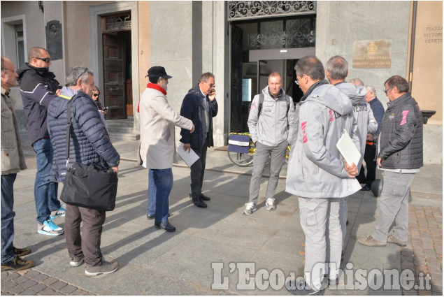 Pinerolo : sopralluogo degli organizzatori del Giro D&#039;Italia 2016