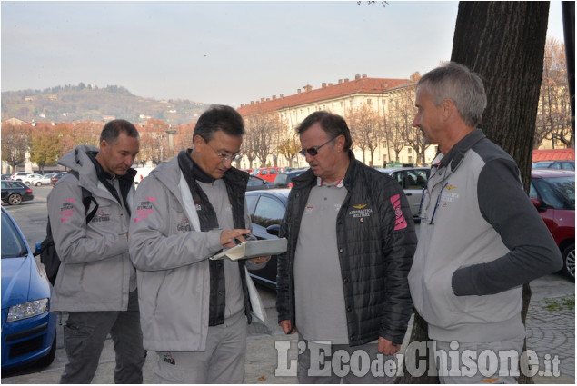 Pinerolo : sopralluogo degli organizzatori del Giro D&#039;Italia 2016