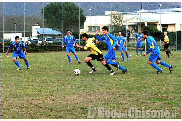 Calcio 2ª categori: Aurorarinascita Piossasco-S. Pietro V.L. 2-3