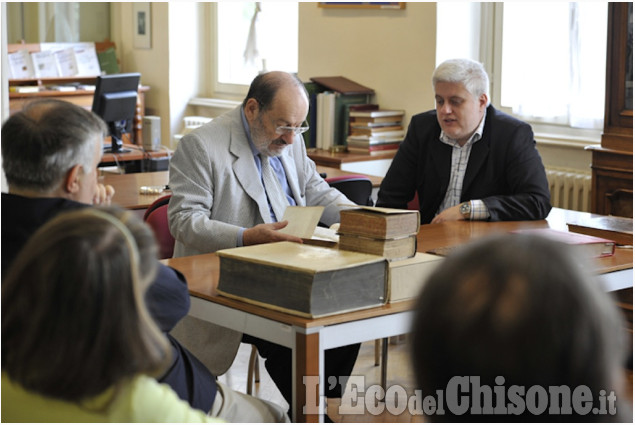 Nel 2013 Umberto Eco ospite a Torre Pellice