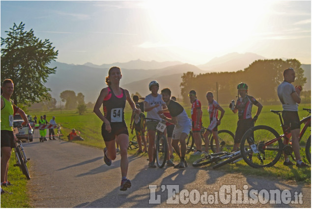 Prima edizione della gara di duathlon a Cercenasco