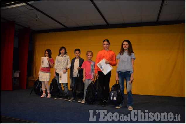 Cumiana Premiazione concorso scuole L&#039;eco del Chisone
