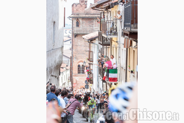 Pinerolo scatti fotografici del giro d&#039;Italia