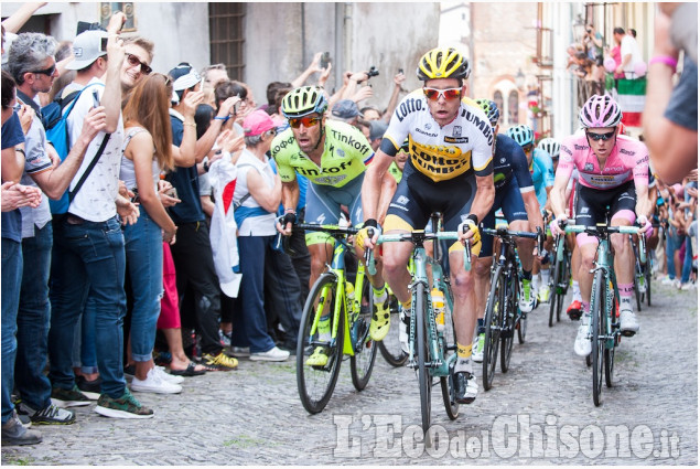 Pinerolo scatti fotografici del giro d&#039;Italia