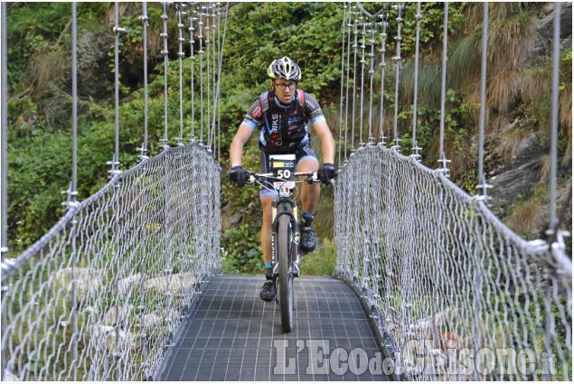 Pinasca: l&#039;Iron bike sui sette ponti del Gran Dubbione