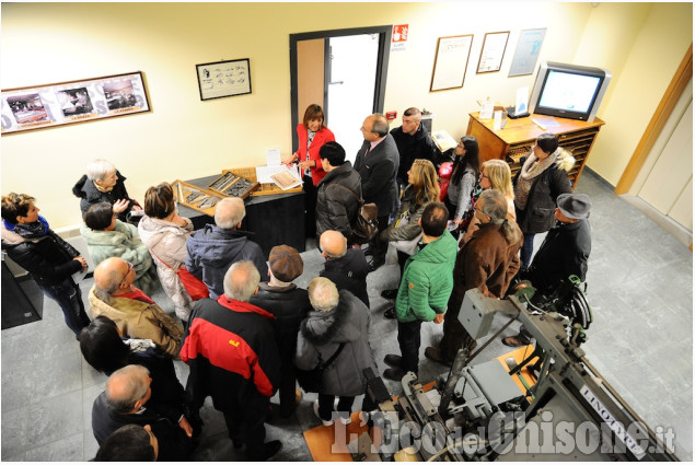 I visitatori in redazione per L&#039;Eco a porte aperte&quot;