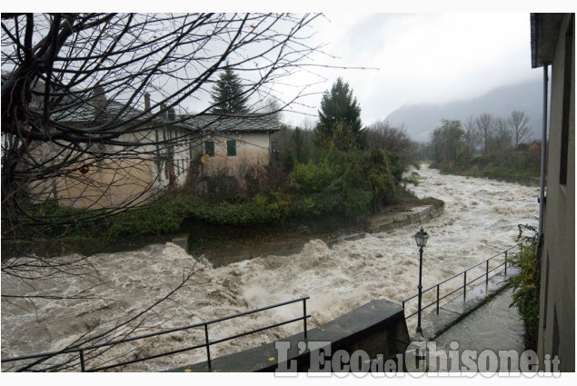 Alluvione in Val Chisone: le immagini da Meano a Dubbione