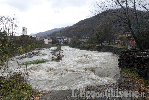 Alluvione in Val Chisone: le immagini da Meano a Dubbione