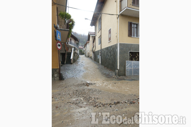 Alluvione in Val Chisone: le immagini da Meano a Dubbione