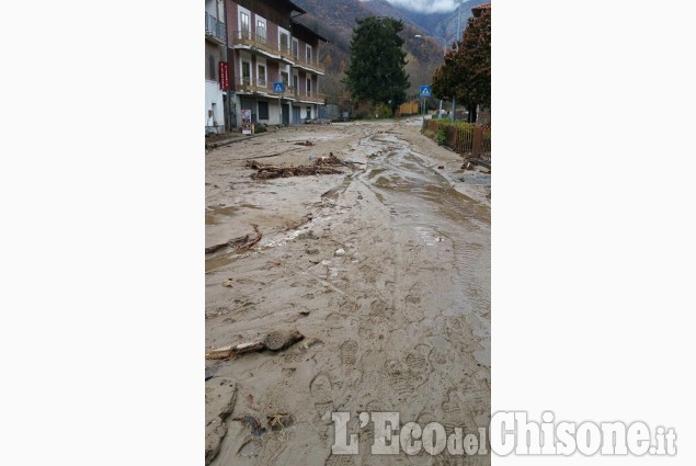 Alluvione in Val Chisone: le immagini da Meano a Dubbione