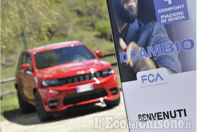 I gioielli di casa FCA al lago del Laux per il test drive