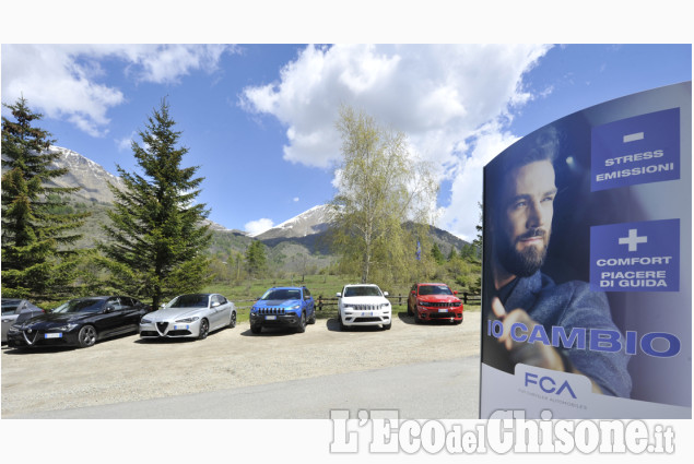 I gioielli di casa FCA al lago del Laux per il test drive