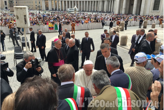 Sindaci Pinerolesi dal Papa