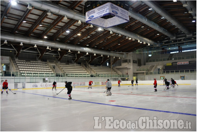 Pinerolo: Allenamento della Hockey Valpeagle
