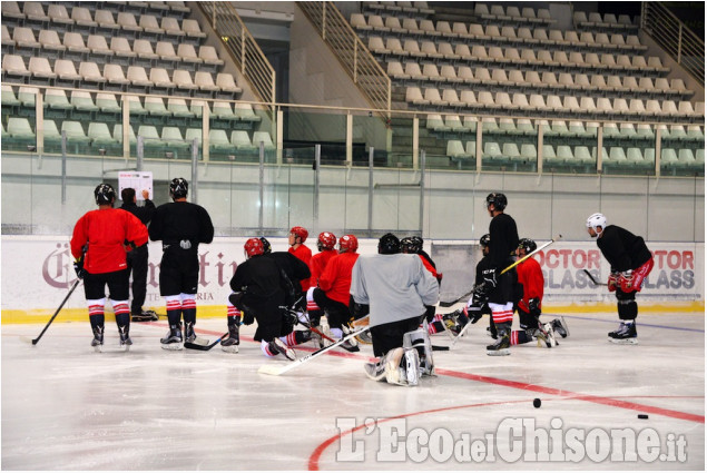 Pinerolo: Allenamento della Hockey Valpeagle