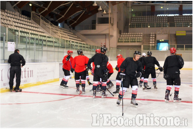 Pinerolo: Allenamento della Hockey Valpeagle