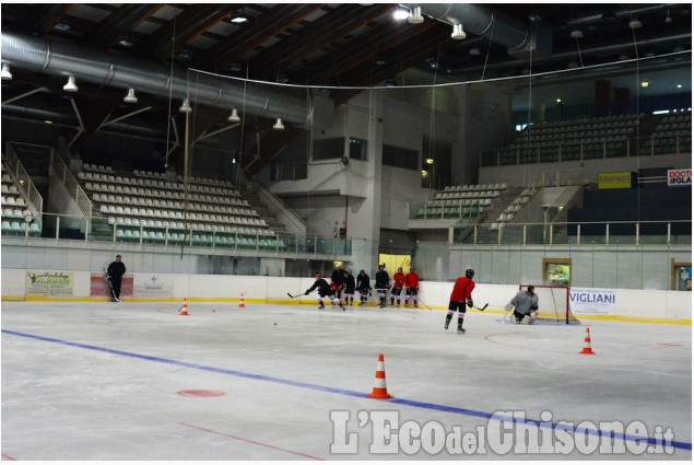Pinerolo: Allenamento della Hockey Valpeagle