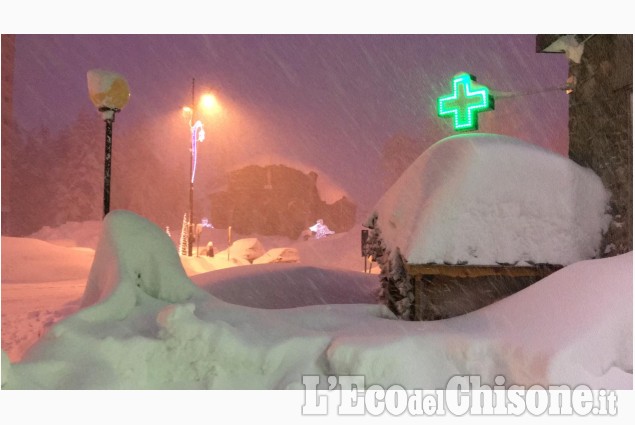 Sestriere: la nevicata per immagini da domenica 7 a martedì 9 gennaio