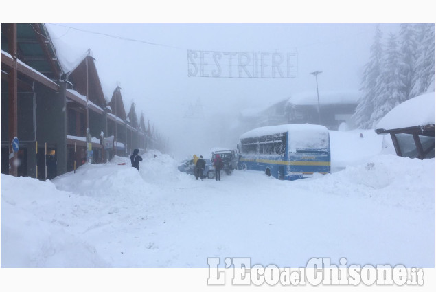 Sestriere: la nevicata per immagini da domenica 7 a martedì 9 gennaio