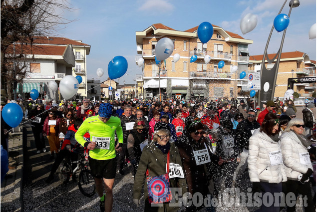 Candiolo: Button.run in centinaia i corridori in maschera