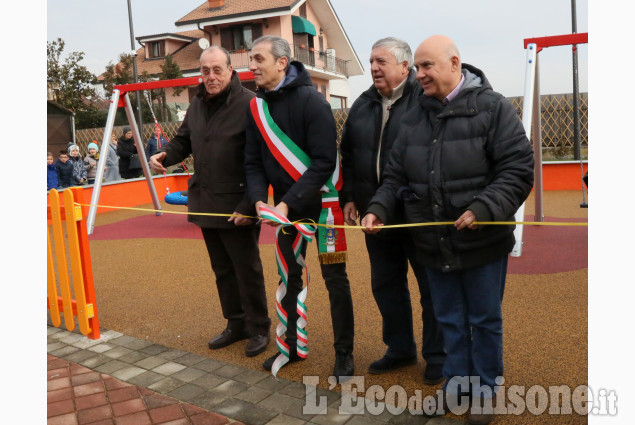 Vinovo: inaugurazione del nuovo parco giochi a Garino