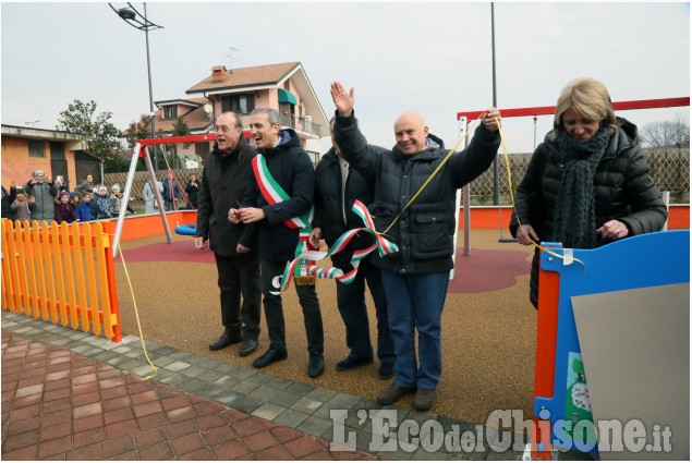 Vinovo: inaugurazione del nuovo parco giochi a Garino