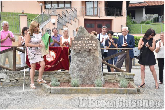 A Cantalupa una piazza dedicata alla Fidas