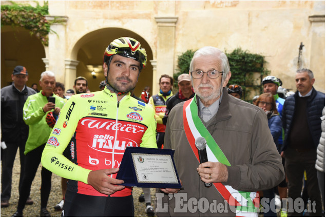 Osasco: riuscita pedalata con il ciclista Mosca