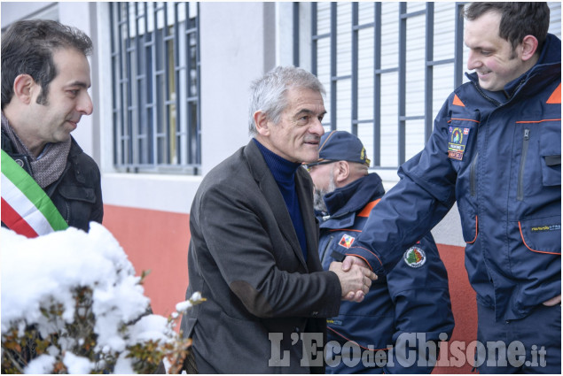 Chiamparino sui luoghi dell&#039;alluvione, incontro con i parenti di Sergio Biamino