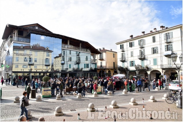 Pinerolo, in piazza Facta &quot;L&#039;Italia che resiste&quot;