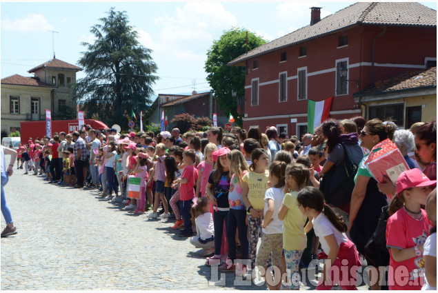 Giro d&#039;Italia a Revello: il passaggio dei corridori