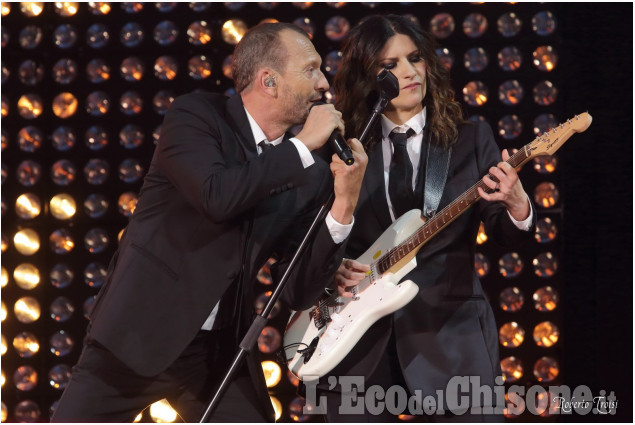 Laura Pausini e Biagio Antonacci all&#039;Olimpico di Torino