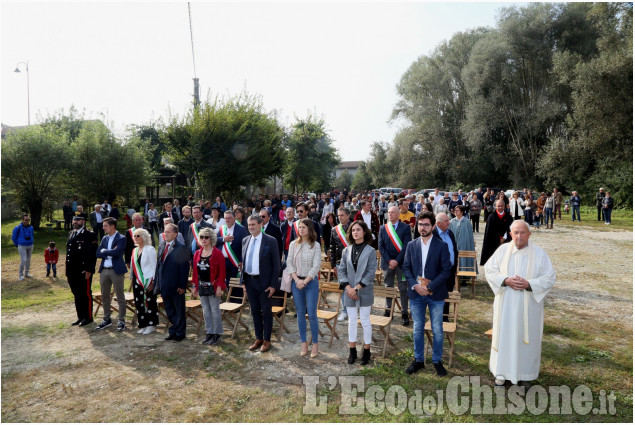 Cardè, inaugurazione targa al ponte