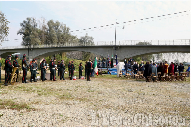 Cardè, inaugurazione targa al ponte