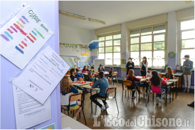 Perosa: ritorno in aula per l'ultimo giorno di scuola