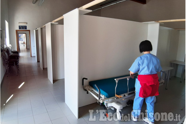 Il Centro vaccinale di Abbadia di Pinerolo operativo dal 5 aprile è quasi pronto