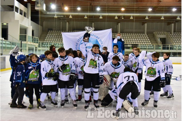 Hockey ghiaccio Under 13 Pinerolo Scudetto vuol dire rampa di lancio