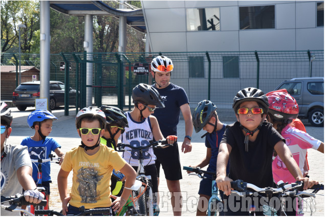 Pinerolo iniziata la scuola di ciclismo per i più piccoli con Jacopo Mosca