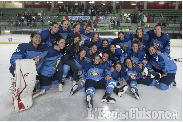 Hockey ghiaccio,festa italiana a Torre Pellice