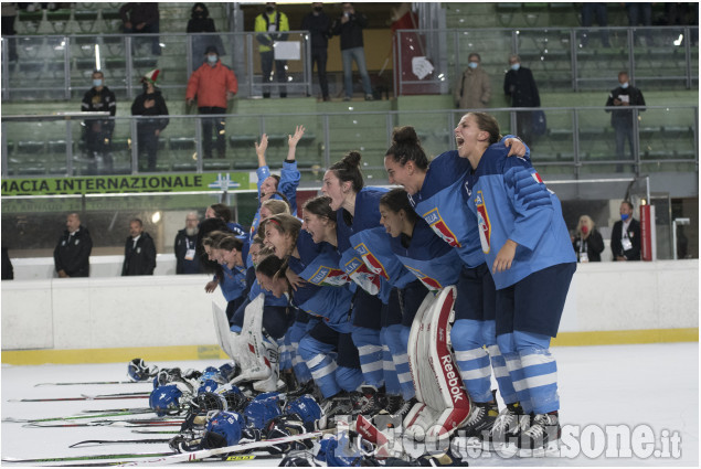 Hockey ghiaccio,festa italiana a Torre Pellice