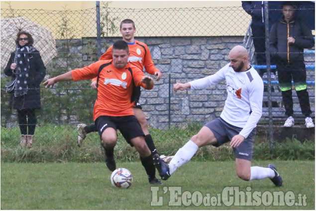 Calcio Prima categoria: pari a Pinasca nel derby 