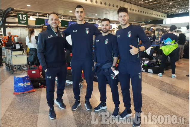 Olimpiadi, lo snowboarder Gennero e gli azzurri del curling a Malpensa 