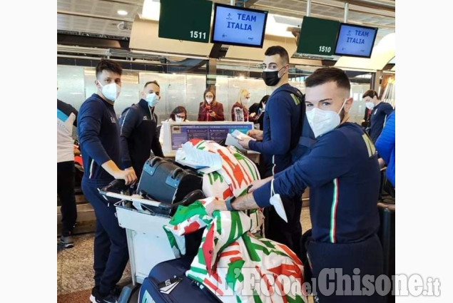 Olimpiadi, lo snowboarder Gennero e gli azzurri del curling a Malpensa 