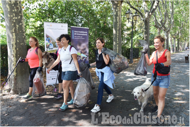 Pinerolo: Una domenica di Plogging raccolti in città oltre 330 kg di rifiuti