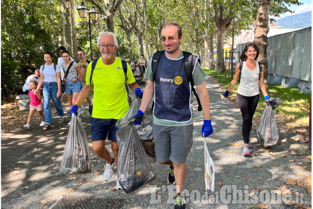 Pinerolo: Una domenica di Plogging raccolti in città oltre 330 kg di rifiuti