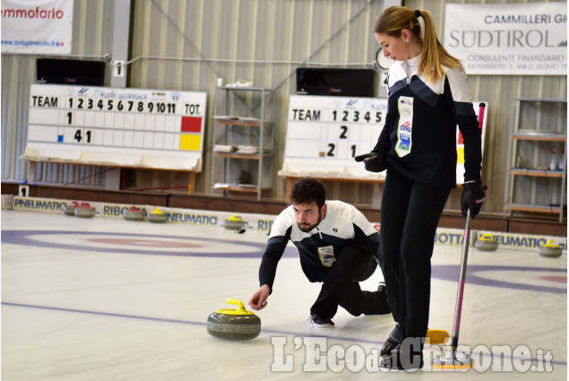 Pinerolo,Curling:Torneo internazionale doppio misto