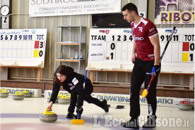 Pinerolo:Curling, finali di campionati italiani misti